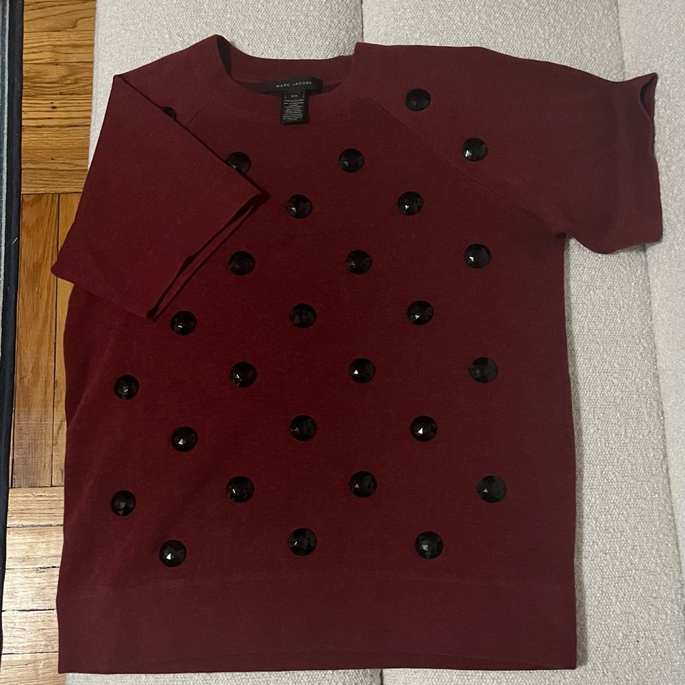 Marc Jacobs Big-Bead short sleeve sweatshirt